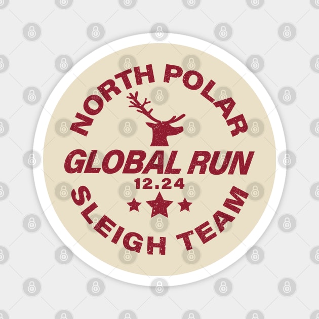 North Polar Sleigh Team Magnet by DesignCat